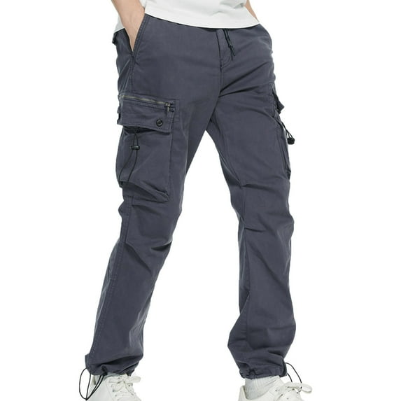 Dovford Men's Relaxed Cargo Pants Pockets Work Pants Casual Outdoor Pants Ripstop Tactical Pants for Men