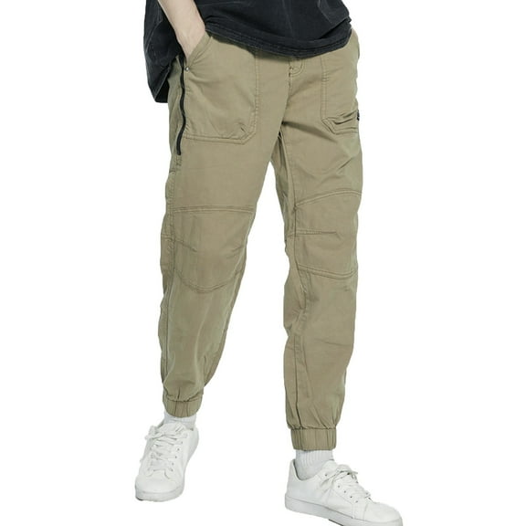 Dovford Men's Relaxed Cargo Pants Pockets Work Pants Casual Outdoor Pants Ripstop Tactical Pants for Men