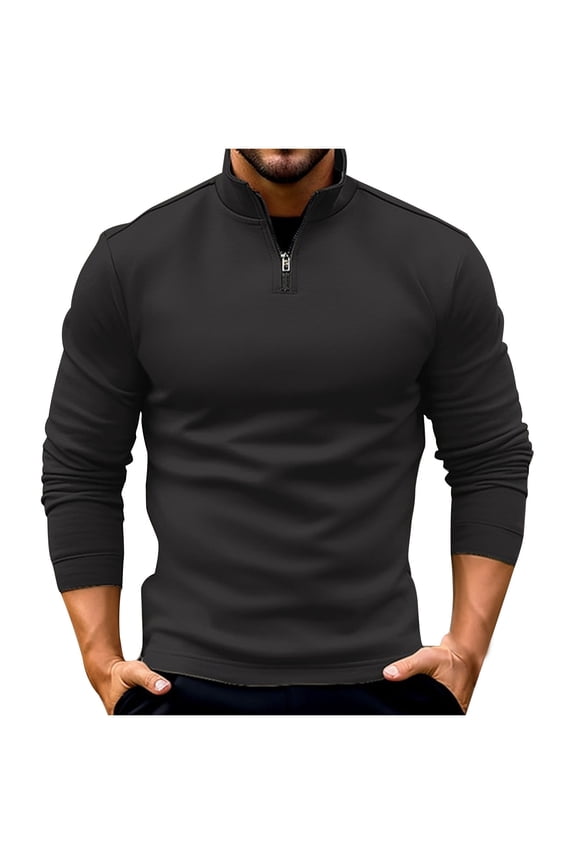Men's Running Sport Track Jacket Full Zip Thermal Workout Athletic Fitness Jackets for Training with Zipper Pockets