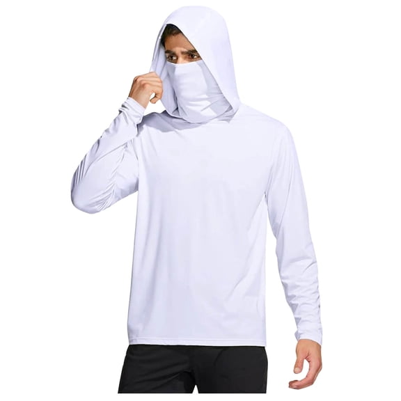 Dovford Men's Shirts Long Sleeve Workout Fishing T Shirts UPF 50+ Sun Protection Rash Guard Dry Fit Athletic Running Tee Tops