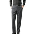 thumbnail image 1 of Dovford Men's Slim Striped Casual Tapered Pant Pinstripe Wrinkle Resistant Suit Pant Lightweight Business Dress Trousers, 1 of 4