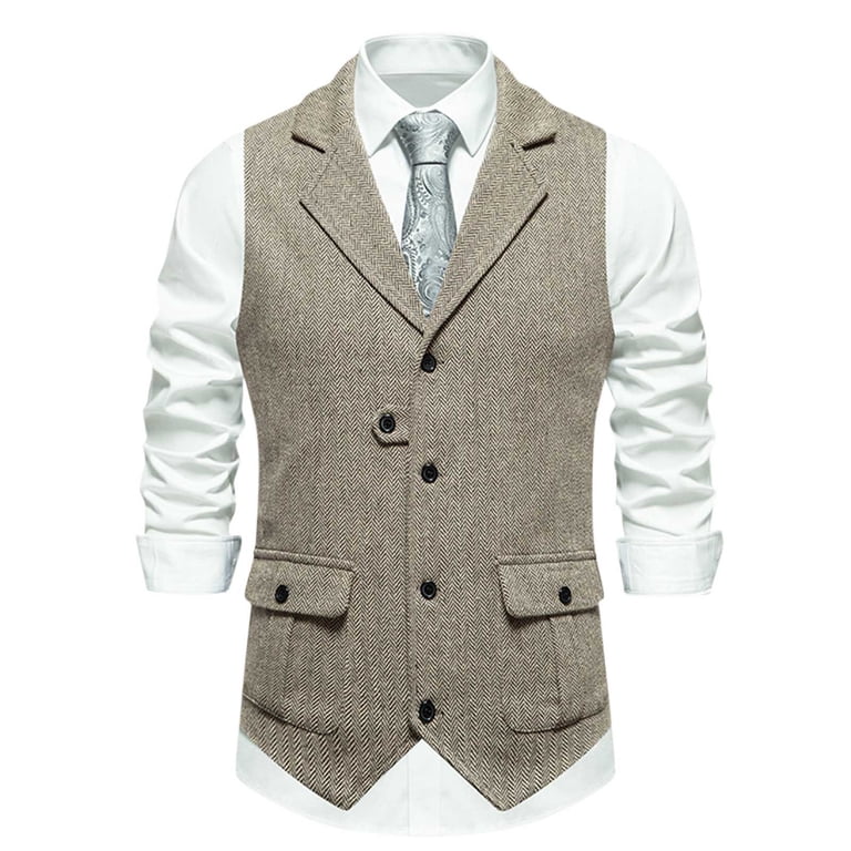 Dovford Men's Suit Vest Business Formal Dress Waistcoat Solid Color Vest  for Suit or Tuxedo - Walmart.com