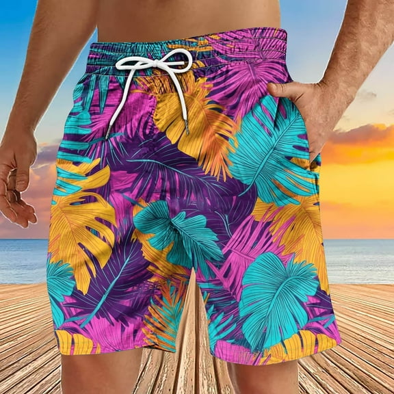 Dovford Men's Swim Trunks Quick Dry Beach Board Shorts Bathing Suit Swimwear 2025