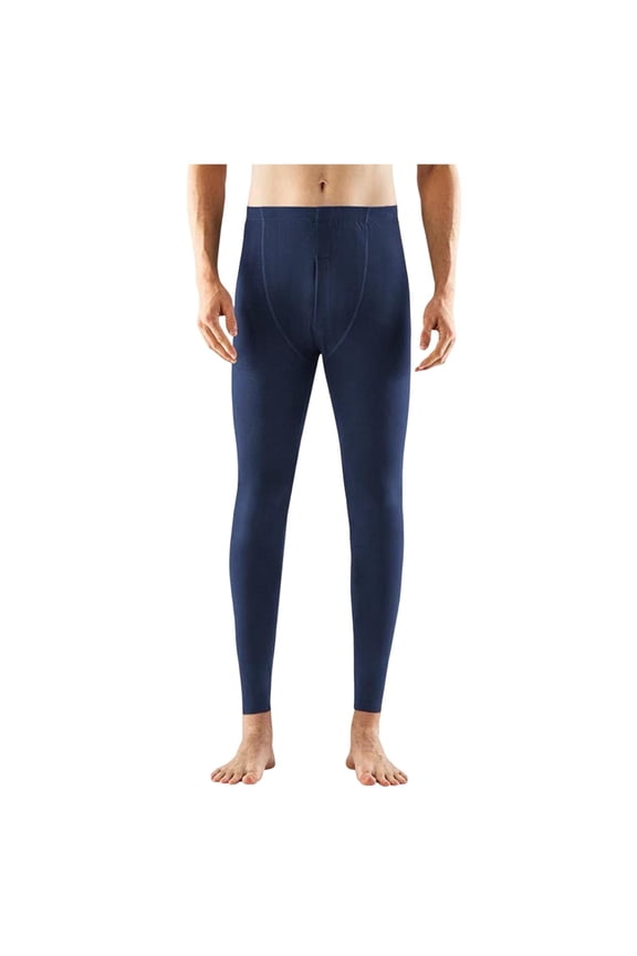 Men's Thermal Underwear Bottom Fleece Long Johns for Men Soft Warm Base Layer Thermal Pants for Cold Weather