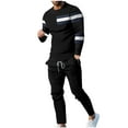 thumbnail image 1 of Dovford Men's Tracksuit 2 Pcs Athletic Sweatsuits Running Jogging Sport Suit Sets Fashion Long Sleeve Outfit 2024, 1 of 7