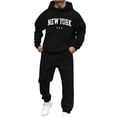 thumbnail image 1 of Dovford Men's Tracksuit 2 Pieces Set Long Sleeve Hoodie Sweatsuit Pullover Athletic Jogging Suits Casual Outfit with Pockets, 1 of 7
