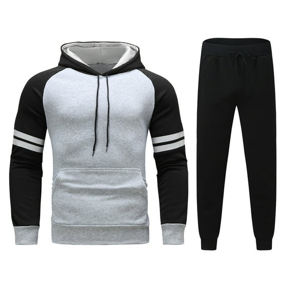 Dovford Men's Tracksuit Set 2 Piece Sweatsuits Casual Hoodie Men's Athletic Sports Long Sleeve Pullover Jogging Suit Set
