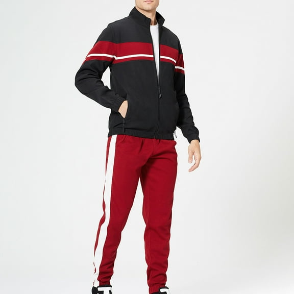 Dovford Men's Tracksuits 2 Piece Outfit Jogging Suits Set Casual Long Sleeve Sports Sweatsuits
