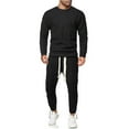 thumbnail image 1 of Dovford Men's Tracksuits 2 Piece sweatsuits Solid Color Sweat suits Athletic Jogging long sleeve outfits for men, 1 of 1