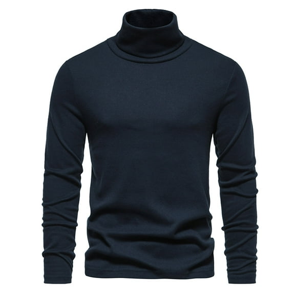 Dovford Men's Turtle Neck Shirts High Neck Mock Neck T Shirts Long Sleeve Slim Fit Sweater Casual Thermal Pullover