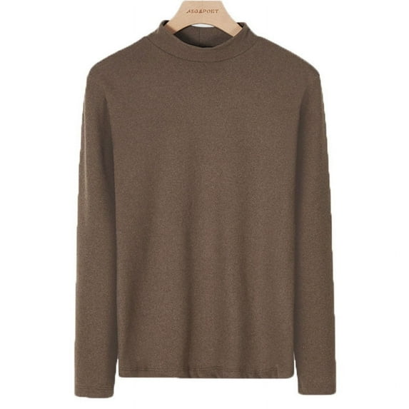 Dovford Men's Turtleneck Long Sleeve Turtle Neck Shirts Basic Lightweight Undershirt Thermal Pullover Sweater