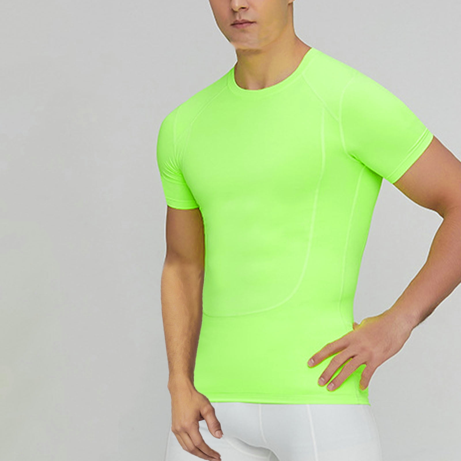 Dovford Men's UPF 50+ Quick Dry Short Sleeve Compression Shirts