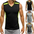 thumbnail image 1 of Dovford Men's V Neck Tank Top Lightweight Athletic Solid Sleeveless T-Shirt 2025, 1 of 7