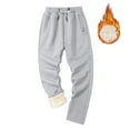 thumbnail image 1 of Dovford Men's Winter Fleece Pants Sherpa Lined Sweatpants Thicken Warm Athletic Pants Sports Jogger Pants, 1 of 4