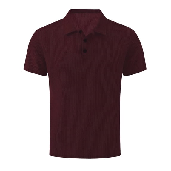 Dovford Mens Bubble Jacquard Polo Shirt Super Stretch Short Sleeve Polo Shirts for Men 2025