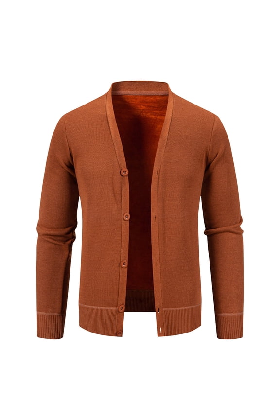 Mens Cardigan Sweaters Long Sleeve V Neck Cardigans Lightweight Knitted Button Down Sweaters