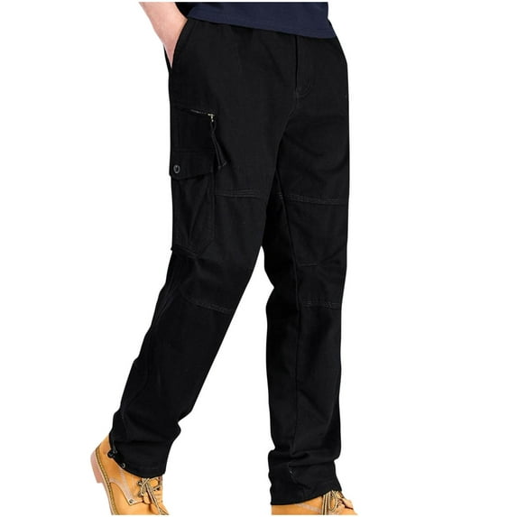 Dovford Mens Cargo Pants Taperd Cargo Pants for Men Stretch Cargo Pants with 6 Pockets