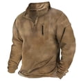 thumbnail image 1 of Dovford Mens Corduroy Shirt with Elbow Patches Button Up Mock Neck Long Sleeve Sweaters Casual Polo Sweatshirts No Hood, 1 of 5