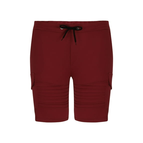 Dovford Mens Elastic Waist Cargo Shorts Zipper Stretch Lightweight Summer Outdoor Multi Pocket Casual Short Pants