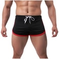thumbnail image 1 of Dovford Mens Fashion Built-in Pouch Running Bodybuilding Workout Gym Athletic Shorts, 1 of 5