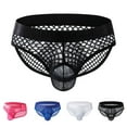 thumbnail image 1 of Dovford Mens Fashion Lace Underwear Pouch Boxer Briefs Breathable Trunks Lingerie Panties, 1 of 6