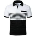 thumbnail image 1 of Dovford Mens Golf Shirt Moisture Wicking Dry Fit Print Performance Short Sleeve Polo Shirts for Men, 1 of 1