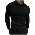 thumbnail image 1 of Dovford Mens Golf Shirts Long Sleeve Moisture Wicking Collared Work Business Casual Tennis Polo Shirts for Men, 1 of 4