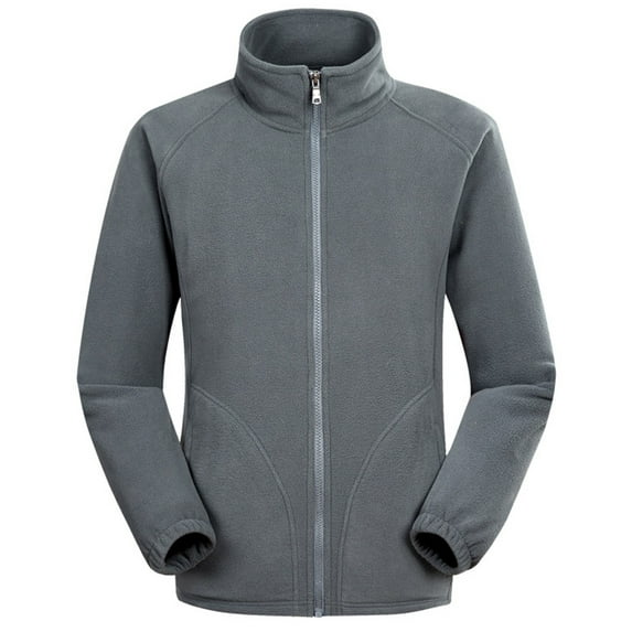 Dovford Mens Jackets Casual Loose Fit Work Coat Stand Collar Zip Up Workwear Long Sleeve Hooded Coat Active Jacket
