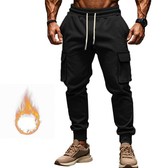 Dovford Mens Joggers Sweatpants for Workout Athletic Running Jogging Casual Sweatpants with Cargo Pockets