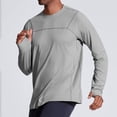 thumbnail image 1 of Dovford Mens Long Sleeve Workout Shirts Moisture Wicking Running Athletic Sport Performance T-Shirt Lightweight SPF Sun Shirt, 1 of 7