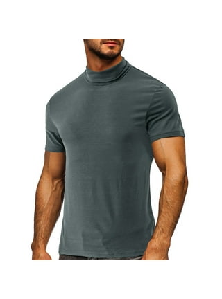 Mock neck short sleeve hot sale