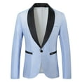 thumbnail image 1 of Dovford Mens One Button Sequin Dress Suit Jacket Party Festival Tuxedo Sport Coat, 1 of 3