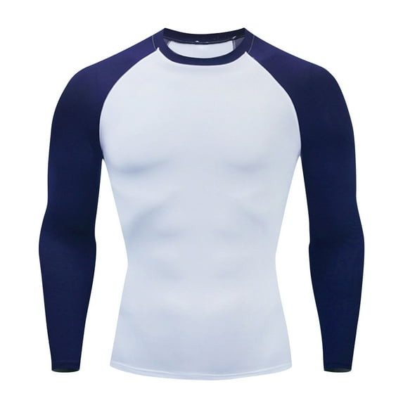 Dovford Mens Raglan Long Sleeve T Shirt Color Block Baseball Jersey Muscle Gym Workout Athletic Shirts Casual Tee Top