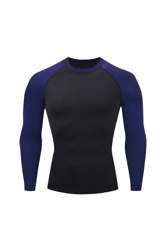 Mens Raglan Long Sleeve T Shirt Color Block Baseball Jersey Muscle Gym Workout Athletic Shirts Casual Tee Top