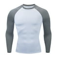 thumbnail image 1 of Dovford Mens Raglan Long Sleeve T Shirt Color Block Baseball Jersey Muscle Gym Workout Athletic Shirts Casual Tee Top, 1 of 4