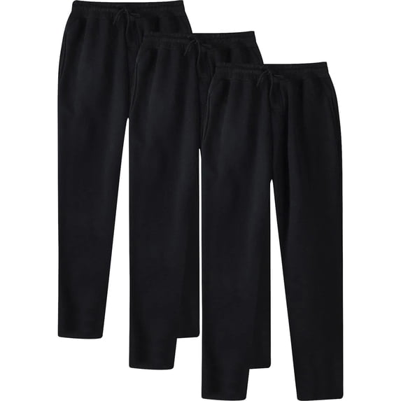 Dovford Mens Sweatpants Open Bottom Men's Cargo Sweatpants Stretch Elastic Waist Joggers Sport Drawstring Trousers with Pockets