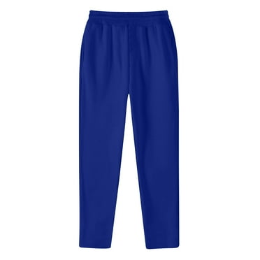 Dovford Mens Sweatpants Open Bottom Men's Cargo Sweatpants Stretch Elastic Waist Joggers Sport Drawstring Trousers with Pockets