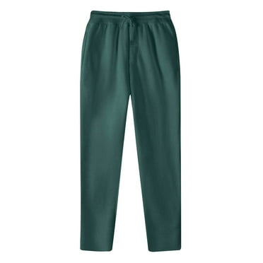 Dovford Mens Sweatpants Open Bottom Men's Cargo Sweatpants Stretch Elastic Waist Joggers Sport Drawstring Trousers with Pockets