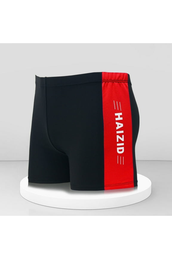 Mens-Swim-Jammers Athletic-Swimwear Quick-Dry-Shorts Durable-Team-Swimsuits - Drawstring Competition Swimming UPF50+