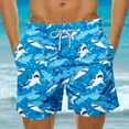 thumbnail image 1 of Dovford Mens Swim Trunks Quick Dry Board Shorts with Mesh Lining, Breathable Fit Hawaii Beach Shorts Swimwear Bathing Suits, 1 of 5