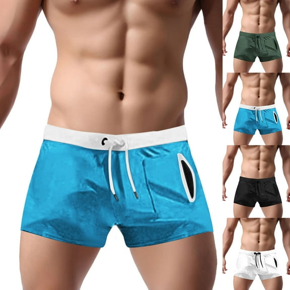 Dovford Mens Swim Trunks Swimwear Bathing Suit Swim Brief Square Leg Board Short M-2XL