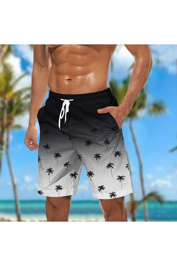 Mens Swim Trunks with Compression Liner 9'' Inseam Quick Dry Swimsuit Shorts S-5XL