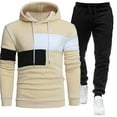 thumbnail image 1 of Dovford Mens Tracksuits 2 Piece Set New Sports Hoodie Sweat Suits Workout Jogging Suit with Kanga Pockets, 1 of 5