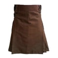 thumbnail image 1 of Dovford Mens Vintage Kilt Scotland Gothic Fashion Kendo Pocket Skirts Scottish Clothing, 1 of 3
