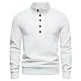 thumbnail image 1 of Dovford Mens Wool Sweater Pullover Lightweight Turtleneck Long Sleeve Knitted Three Button Sweaters, 1 of 1