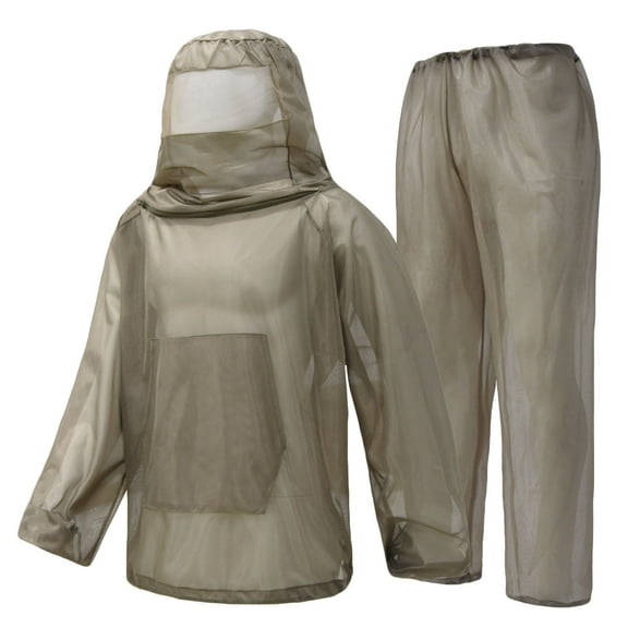 Dovford Mosquito Net Suit Hunting Mesh Suit Bug Net Clothing with Hood for Outdoor Protection No-See-Ums Garden Camping