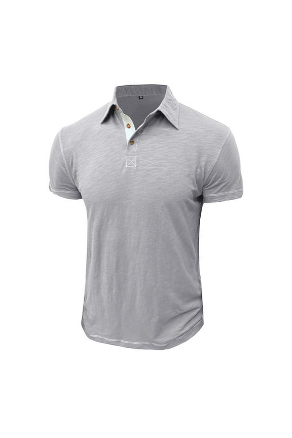 Polo Shirts for Men Short Sleeve Casual Lightweight Performance Moisture Wicking Zipper Mens Golf Shirts Collared T Shirts