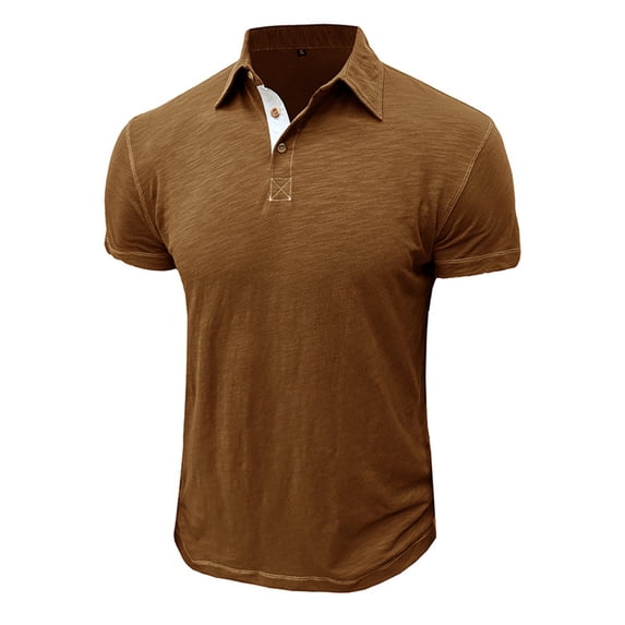 Dovford Polo Shirts for Men Short Sleeve Casual Lightweight Performance Moisture Wicking Zipper Mens Golf Shirts Collared T Shirts