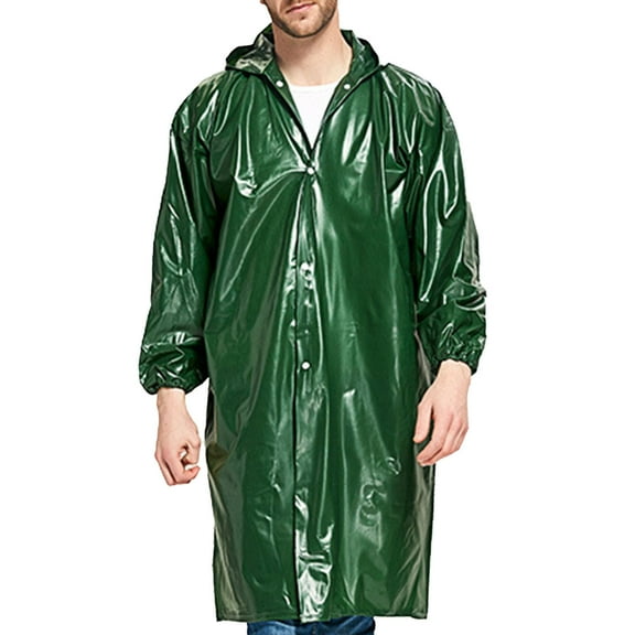 Dovford Rain Ponchos for Adults Reusable Rain Jackets Emergency Rain Ponchos Mens Rain Jackets Waterproof with Hood