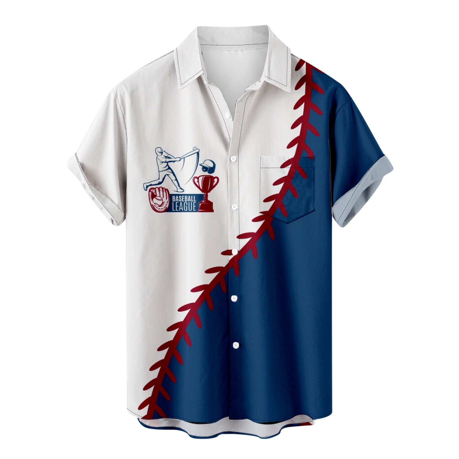 Dovford Shirts for Men,Men's Vintage Bowling Shirt 1950s Retro